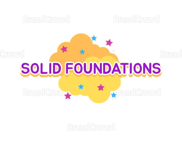 Colorful Preschool Cloud Logo