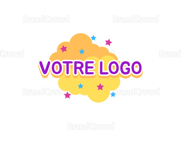 Colorful Preschool Cloud Logo