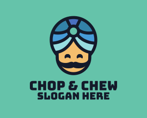 Blog - Magic Turban Mustach Man logo design