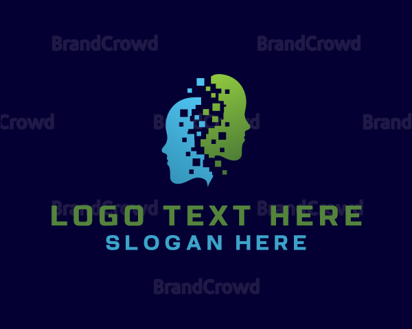 People Mind Technology Pixel Logo