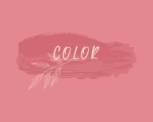 Skincare - Watercolor Cursive Plant logo design