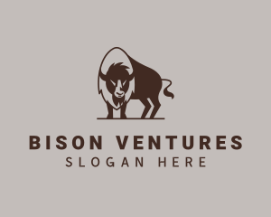 Bison - Native Bison Wildlife logo design