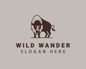 Native Bison Wildlife logo design