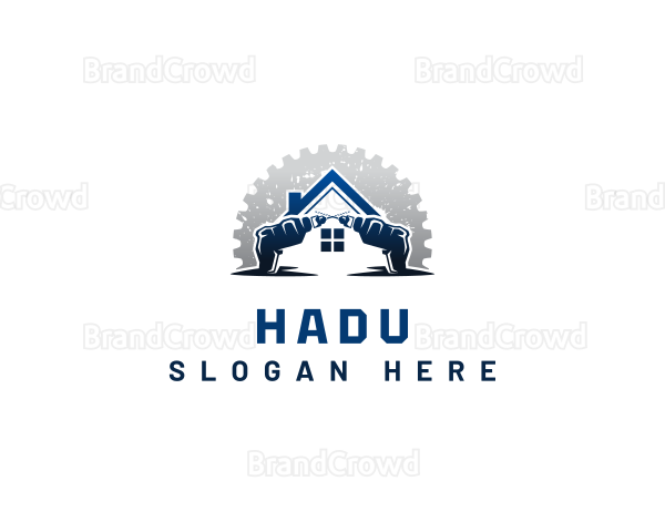 Drill House Handyman Logo