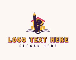Learning - Child Pencil Bookstore logo design