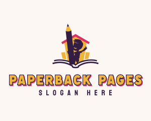 Bookstore - Child Pencil Bookstore logo design