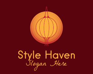 New Year - Asian Lantern Festival logo design
