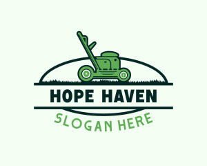 Lawn Mower Landscaping Logo