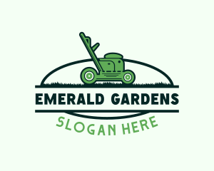 Lawn Mower Landscaping logo design