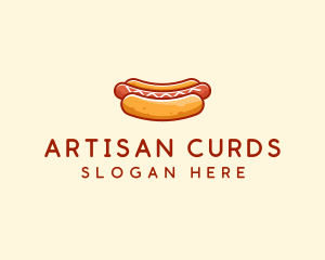 Hot Dog Sausage logo design