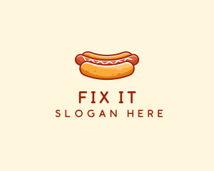 Hot Dog Sausage logo design