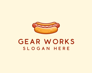 Hot Dog Sausage logo design