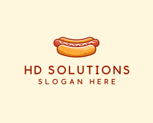 Hot Dog Sausage logo design