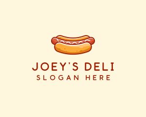 Hot Dog Sausage logo design