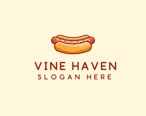 Hot Dog Sausage logo design