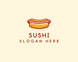 Hot Dog Sausage logo design