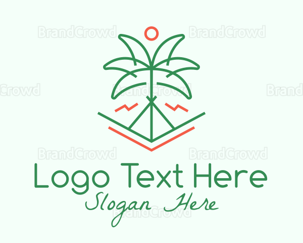 Palm Tree Camping Logo