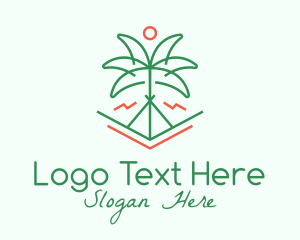 Palm Tree - Palm Tree Camping logo design