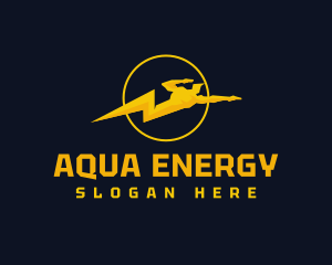 Human Lightning Energy logo design