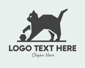 Veterinarian - Black Cat Pet logo design