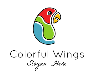 Parrot Pet Doodle  logo design