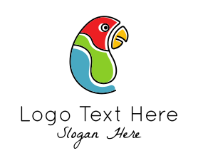 Doodle - Parrot Pet Doodle logo design
