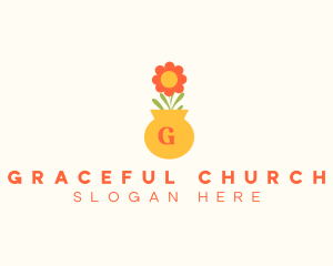 Succulent - Flower Pot Lettermark logo design
