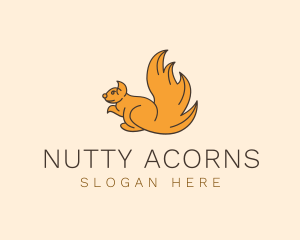 Squirrel - Squirrel Tail Animal logo design