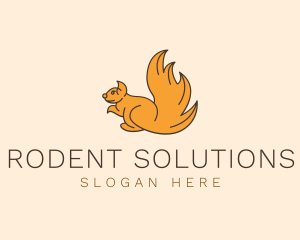 Squirrel Pet Rodent  logo design