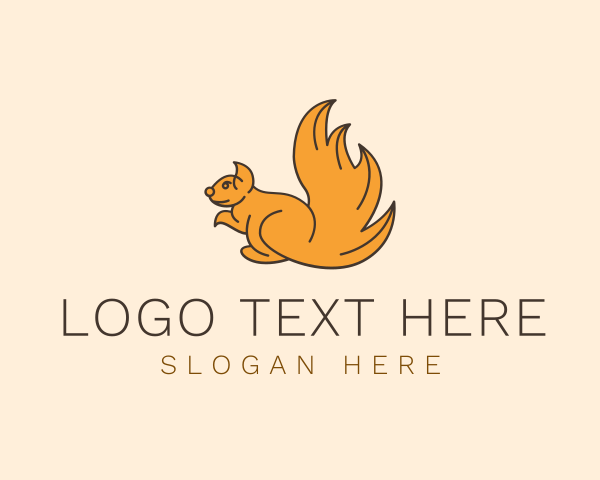 Fauna - Squirrel Pet Rodent logo design