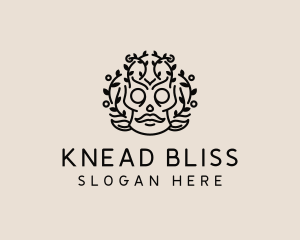 Tribal Festive Skull  logo design