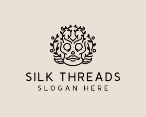 Tribal Festive Skull  logo design