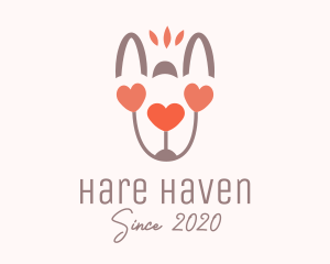 Baby Pup Paw Heart logo design