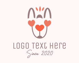 Animal - Animal Love Heart logo design