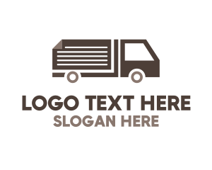 Delivery Service - Document Page Truck logo design