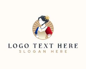 Saya - Filipiniana Traditional Dress logo design