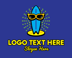 Eye Glasses - Surfing Surfboard Sunglasses logo design