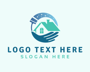 Sanitary - Hand Squeegee Cleaner logo design