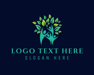 Wood - Charity Human Tree logo design