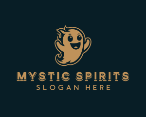 Paranormal - Spooky Halloween Ghost logo design