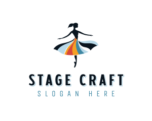 Theatre - Gymnastics Theatre Ballet logo design