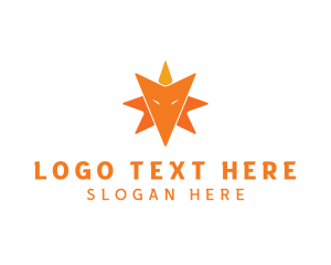 Geometric Star Fox  logo design