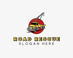 Industrial Tow Truck logo design