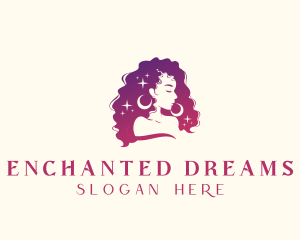 Enchanted - Cosmic Woman Salon logo design