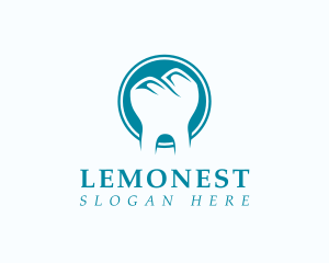 Implant - Dental Tooth Mountain logo design