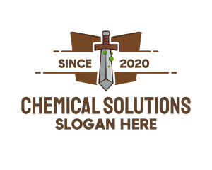 Chemical - Sword Chemical Banner logo design