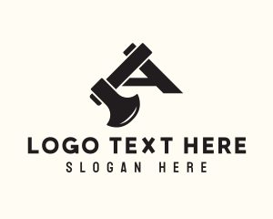 Letter A - Axe Letter A logo design