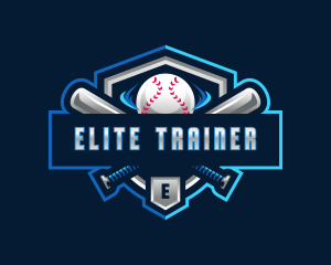 Baseball Athlete Shield logo design