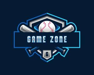 Baseball Athlete Shield logo design