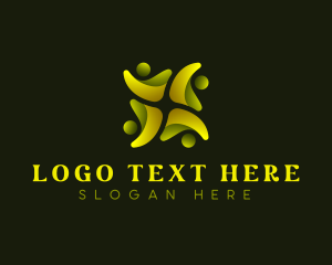 Social - People Human Community logo design